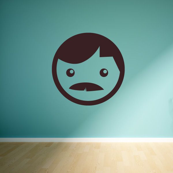 Image of Emoticon Wall Decal - Vinyl Decal - Car Decal - Id007