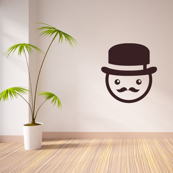 Image of Emoticon Wall Decal - Vinyl Decal - Car Decal - Id008