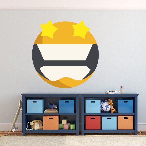 Image of Emoticon Wall Decal - Vinyl Decal - Car Decal - Idcolor031