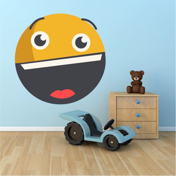 Image of Emoticon Wall Decal - Vinyl Decal - Car Decal - Idcolor033