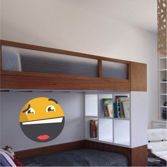 Image of Emoticon Wall Decal - Vinyl Decal - Car Decal - Idcolor034