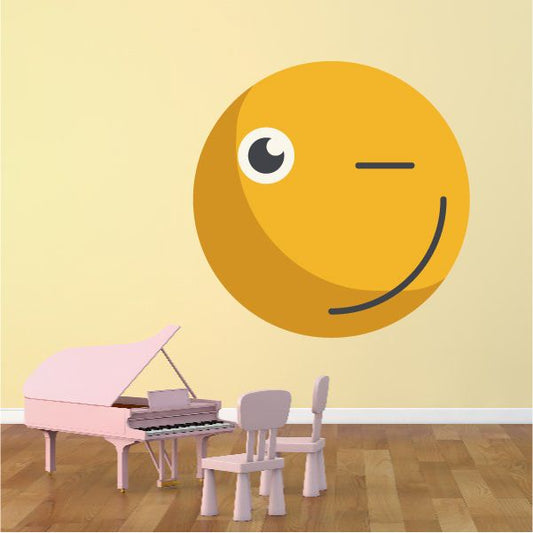 Image of Emoticon Wall Decal - Vinyl Decal - Car Decal - Idcolor035