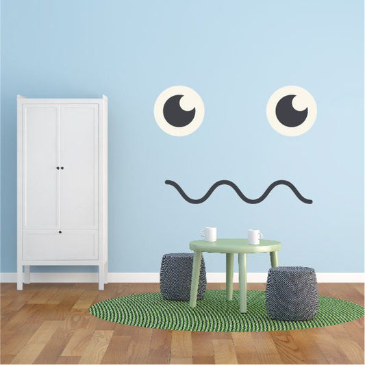 Image of Emoticon Wall Decal - Vinyl Decal - Car Decal - Idcolor039