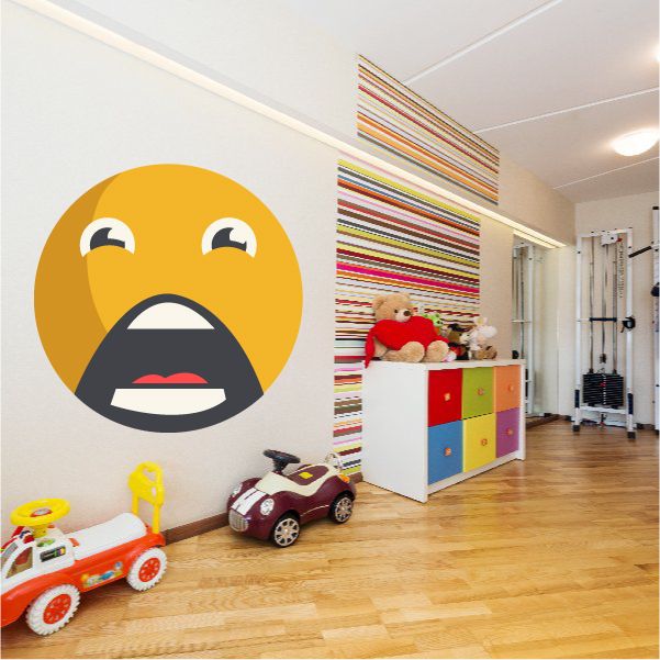 Image of Emoticon Wall Decal - Vinyl Decal - Car Decal - Idcolor040