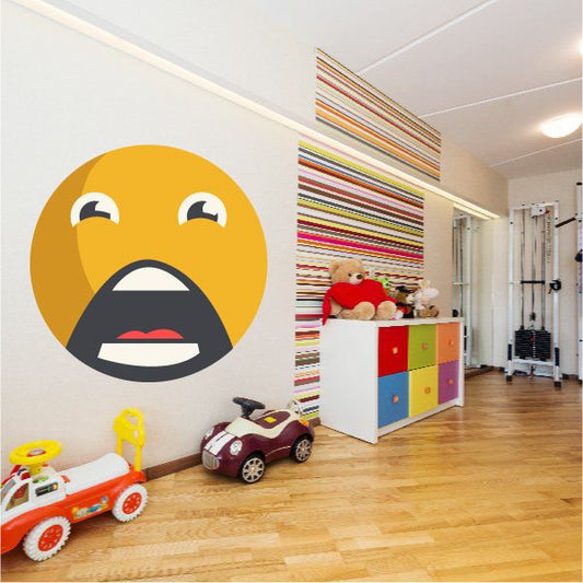 Image of Emoticon Wall Decal - Vinyl Decal - Car Decal - Idcolor040