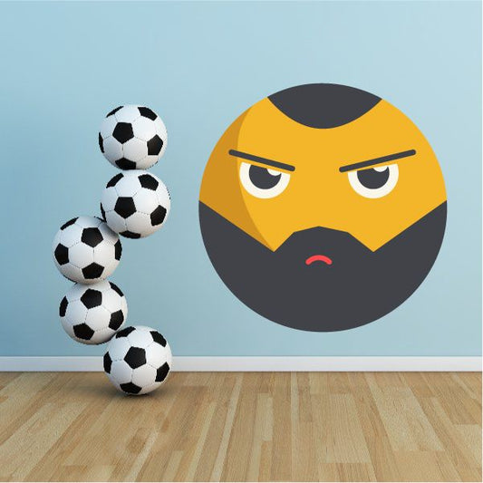 Image of Emoticon Wall Decal - Vinyl Decal - Car Decal - Idcolor042