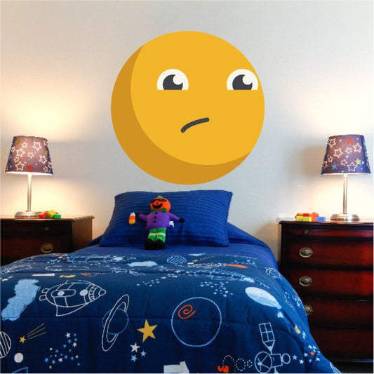 Image of Emoticon Wall Decal - Vinyl Decal - Car Decal - Idcolor044