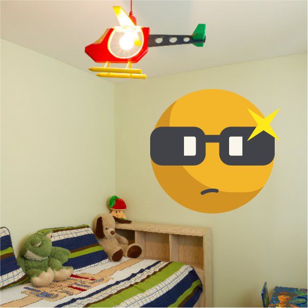 Image of Emoticon Wall Decal - Vinyl Decal - Car Decal - Idcolor049