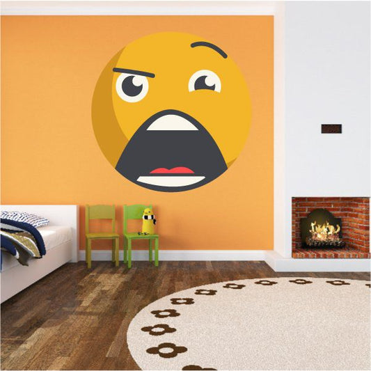 Image of Emoticon Wall Decal - Vinyl Decal - Car Decal - Idcolor050
