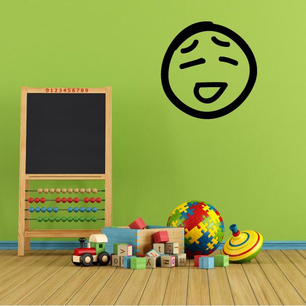 Image of Emoticondoodle Wall Decal - Vinyl Decal - Car Decal - Id029