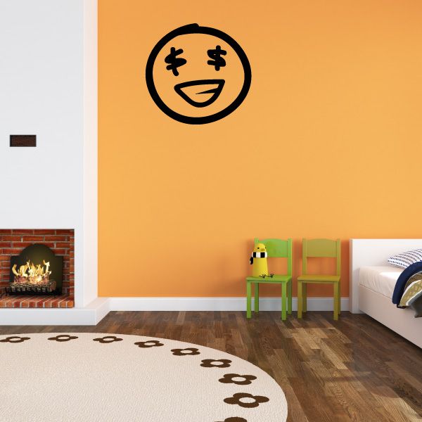 Image of Emoticondoodle Wall Decal - Vinyl Decal - Car Decal - Id031