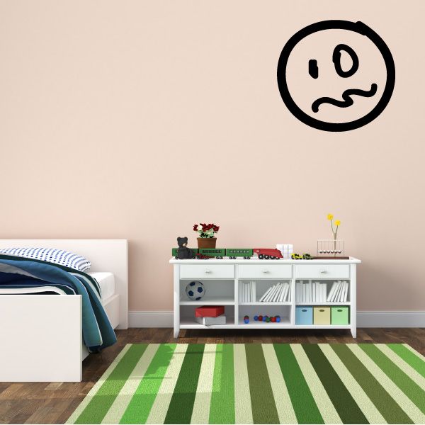 Image of Emoticondoodle Wall Decal - Vinyl Decal - Car Decal - Id037