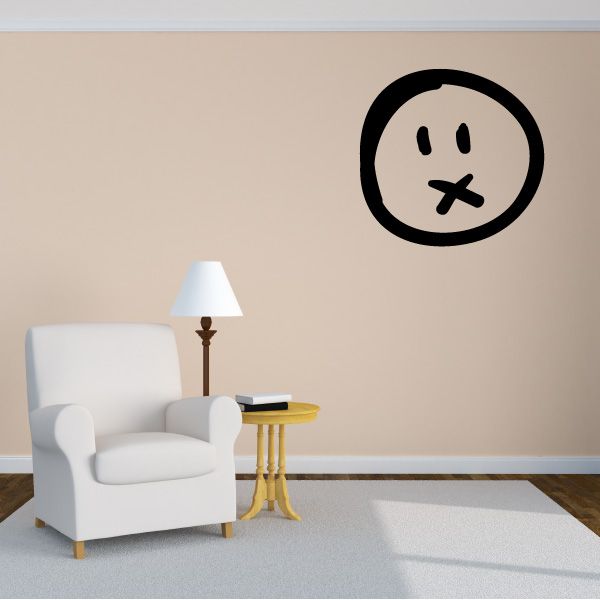 Image of Emoticondoodle Wall Decal - Vinyl Decal - Car Decal - Id039