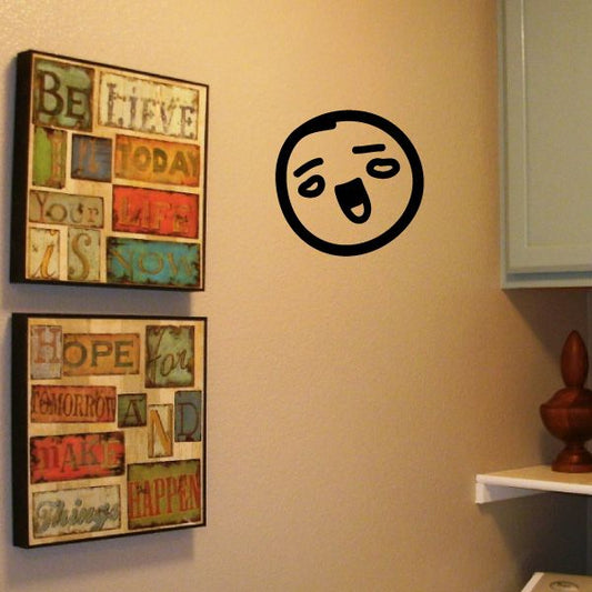 Image of Emoticondoodle Wall Decal - Vinyl Decal - Car Decal - Id046