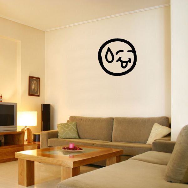 Image of Emoticondoodle Wall Decal - Vinyl Decal - Car Decal - Id047