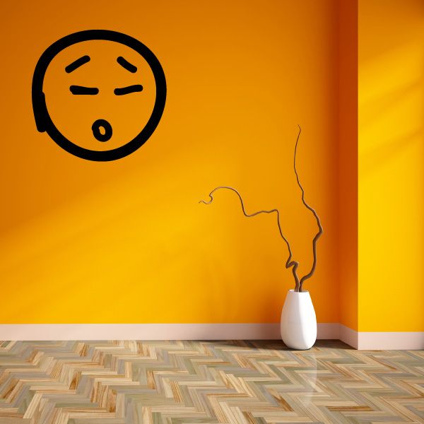 Image of Emoticondoodle Wall Decal - Vinyl Decal - Car Decal - Id049