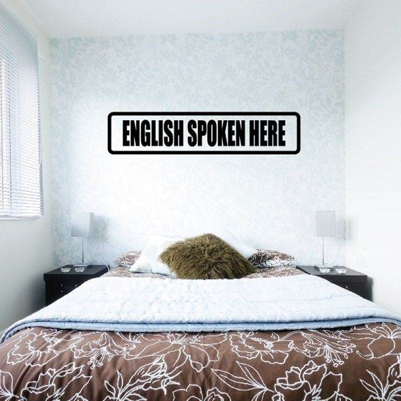 Image of English Spoken here Decal