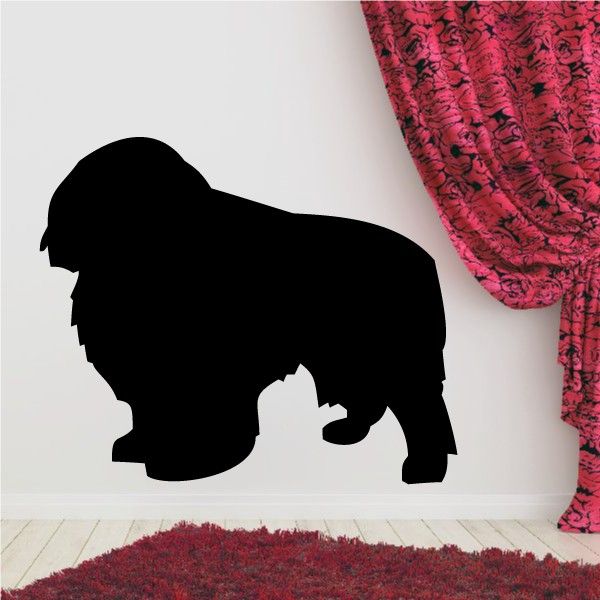 Toy spaniel dog silhouette decal, black