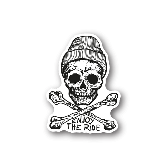 Image of Enjoy the Ride Crossbones Sticker