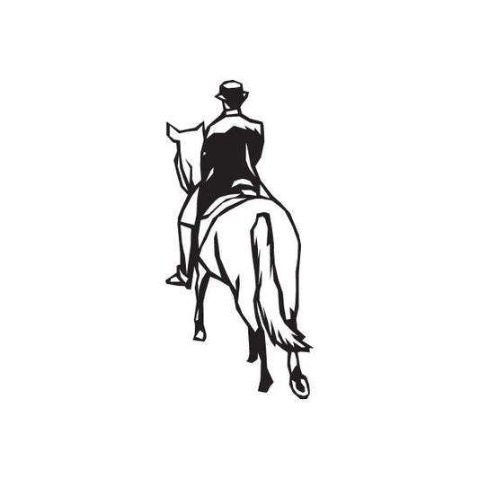 Image of Equestrian Horse Wall Decal - Vinyl Decal - Car Decal - DC 002