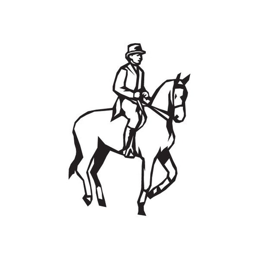 Image of Equestrian Horse Wall Decal - Vinyl Decal - Car Decal - DC 008