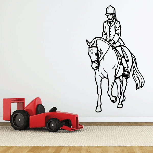 Image of Equestrian Rider and Horse Decal