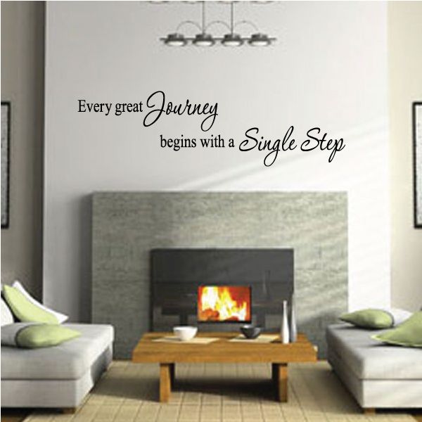 Image of Every Great Journey Quote Wall Decal - Vinyl Decal - Car Decal - Vd002