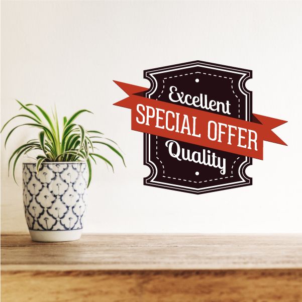 Image of Excellent Quality Special Offer Retail Discount Sign Wall Decal - Vinyl Decal - Car Decal - Idcolor063
