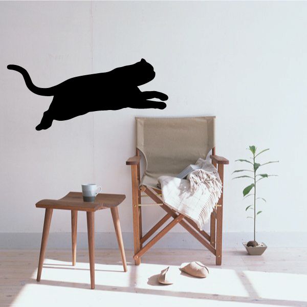 Image of Exotic Short Hair Cat Leaping Decal