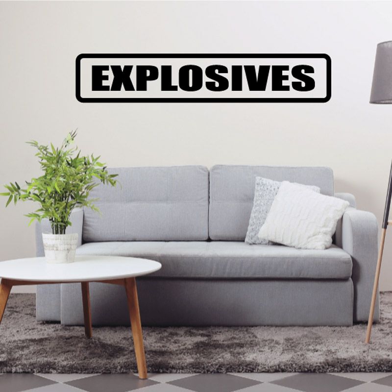 Image of Explosives Decal