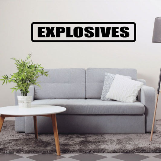 Image of Explosives Decal