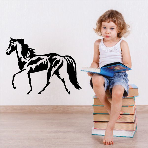 Image of Expressive Style Horse Decal