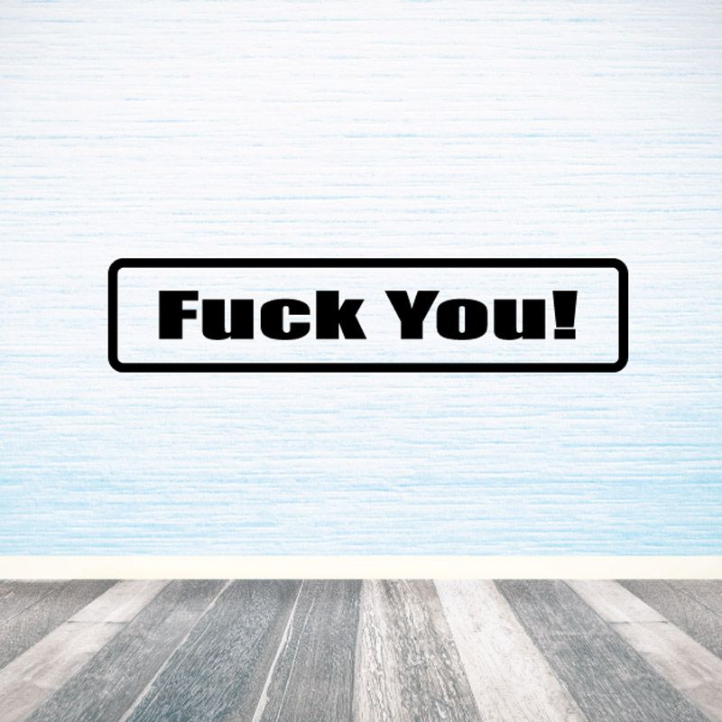 Image of F*ck you Decal