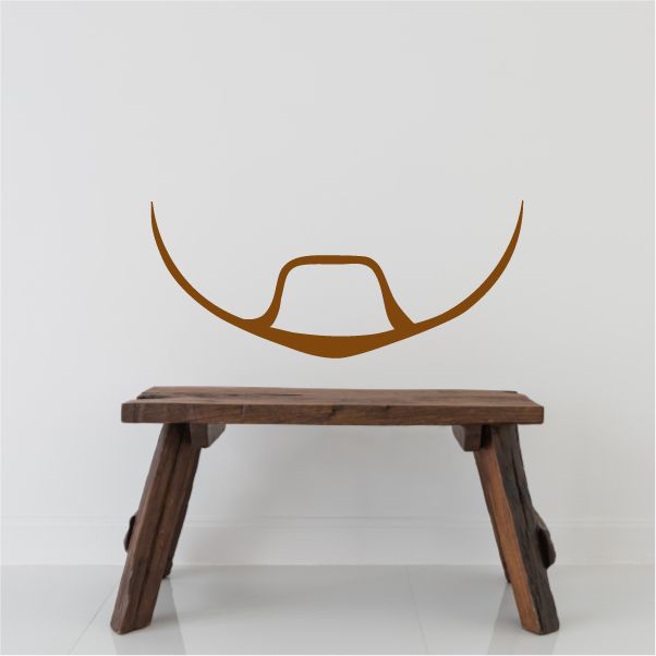 Image of Face Beard Wall Decal - Vinyl Sticker - Car Sticker - IDCOLOR001