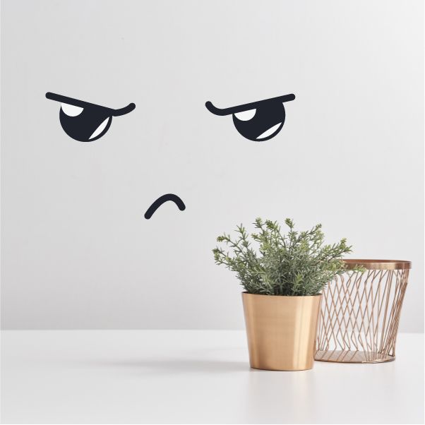 Image of Face Expression Brat Wall Decal - Vinyl Decal - Car Decal - Idcolor024