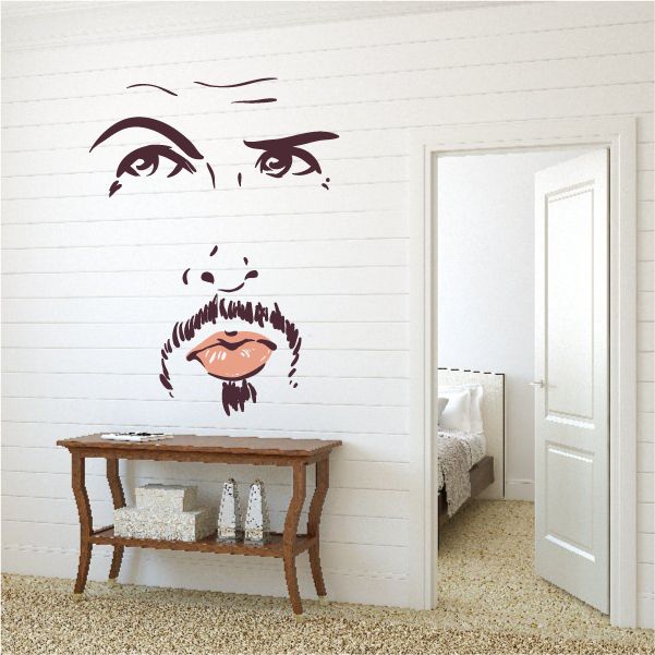 Image of Face Expression Male Wall Decal - Vinyl Decal - Car Decal - Idcolor009