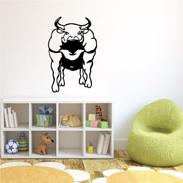 Image of Facing Bull Decal