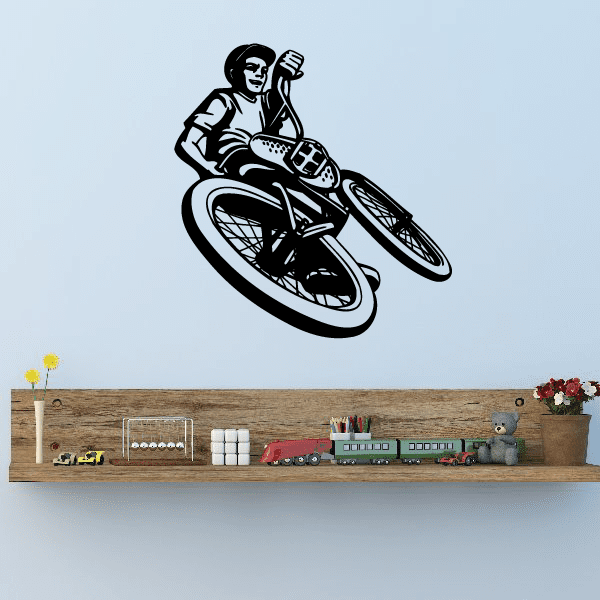 Image of Fakie Out BMX Rider Decal