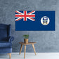 Falkland Islands flag sticker: blue with Union Jack and coat of arms
