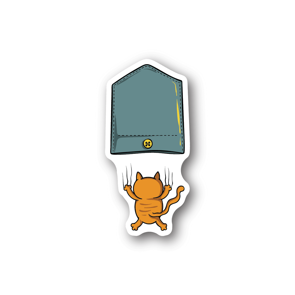Falling Cat Sticker – Vinyl Disorder