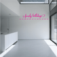 Family Birthdays wall decal with pink lettering and month abbreviations Jan–Dec
