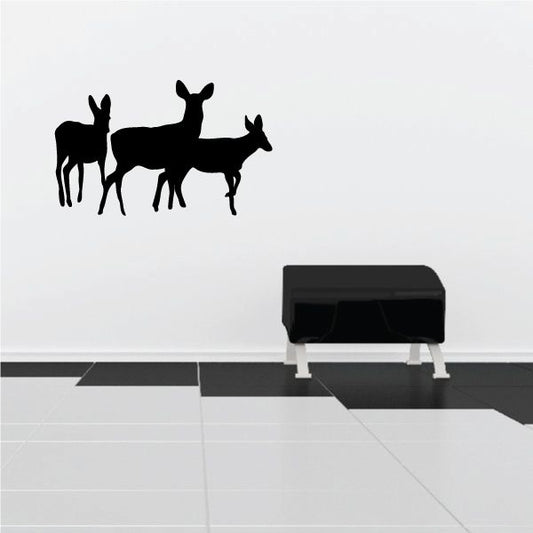 Image of Family Deer Doe Walking Decal