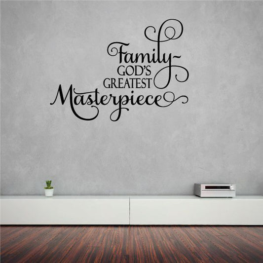 Image of Family Gods Greatest Masterpiece Wall Decal