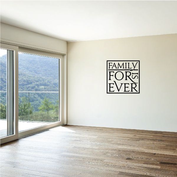 Image of Family Is Forever Square Wall Decal