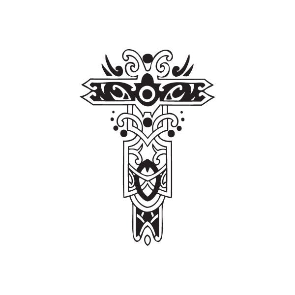 Image of Fancy Cross with Embellishments Decal