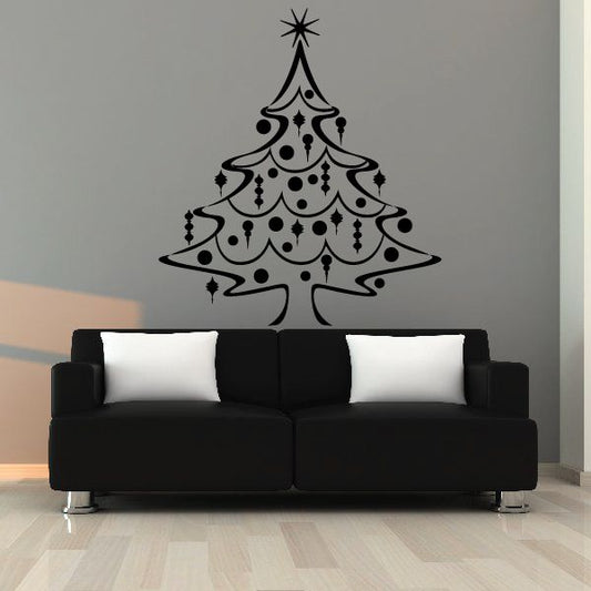 Image of Fancy Decorated Christmas Tree Decal