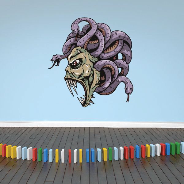 Image of Fanged Medusa Head Sticker