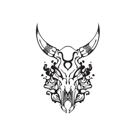 Image of Taurus Skull Tatoo Decal