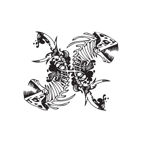 Image of Pisces Skeletons Decal