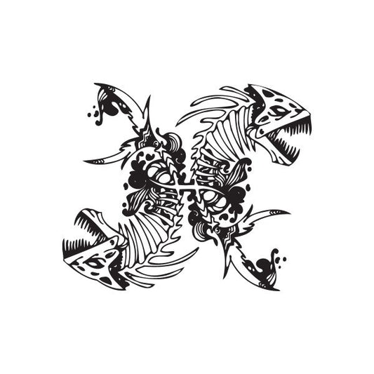 Image of Pisces Skeletons Decal